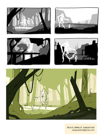 Thumbnails para os entornos do proxecto Coppelia